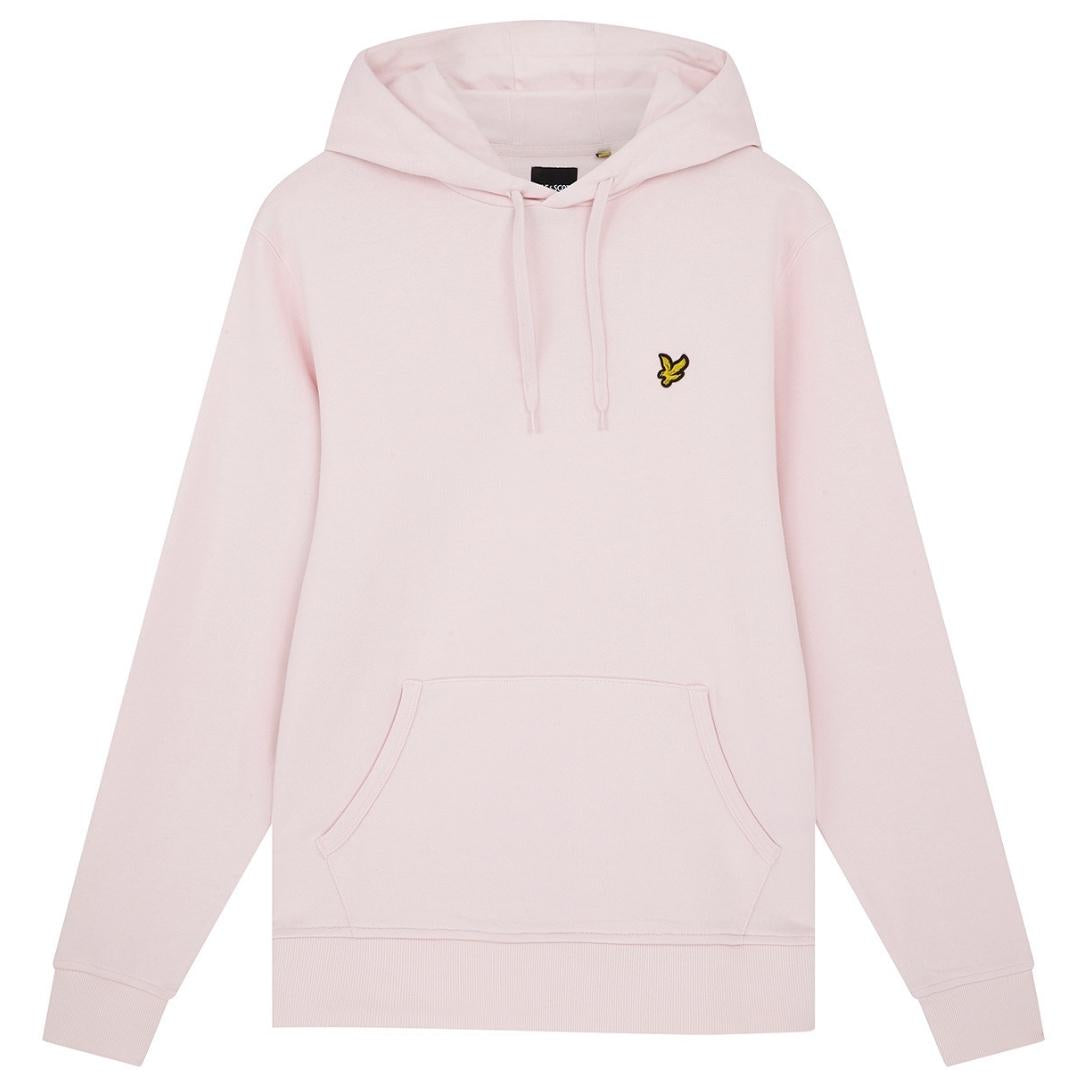 Lyle Scott Branded Light Pink Pull Over Hoodie