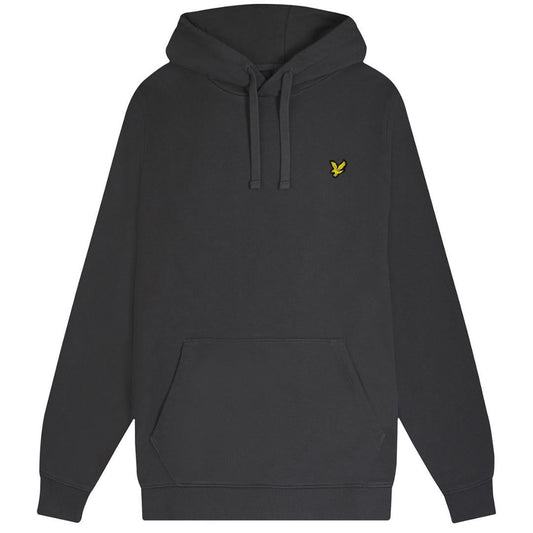 Lyle Scott Branded Gunmetal Pull Over Hoodie