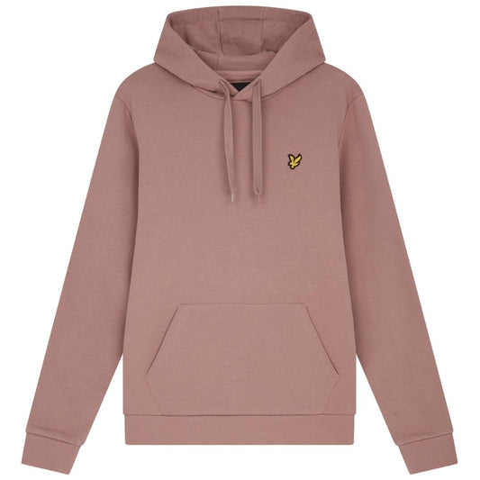 Lyle Scott Branded Hutton Pink Pull Over Hoodie
