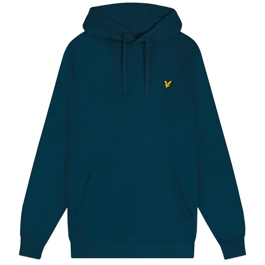 Lyle Scott Branded Apres Navy Pull Over Hoodie