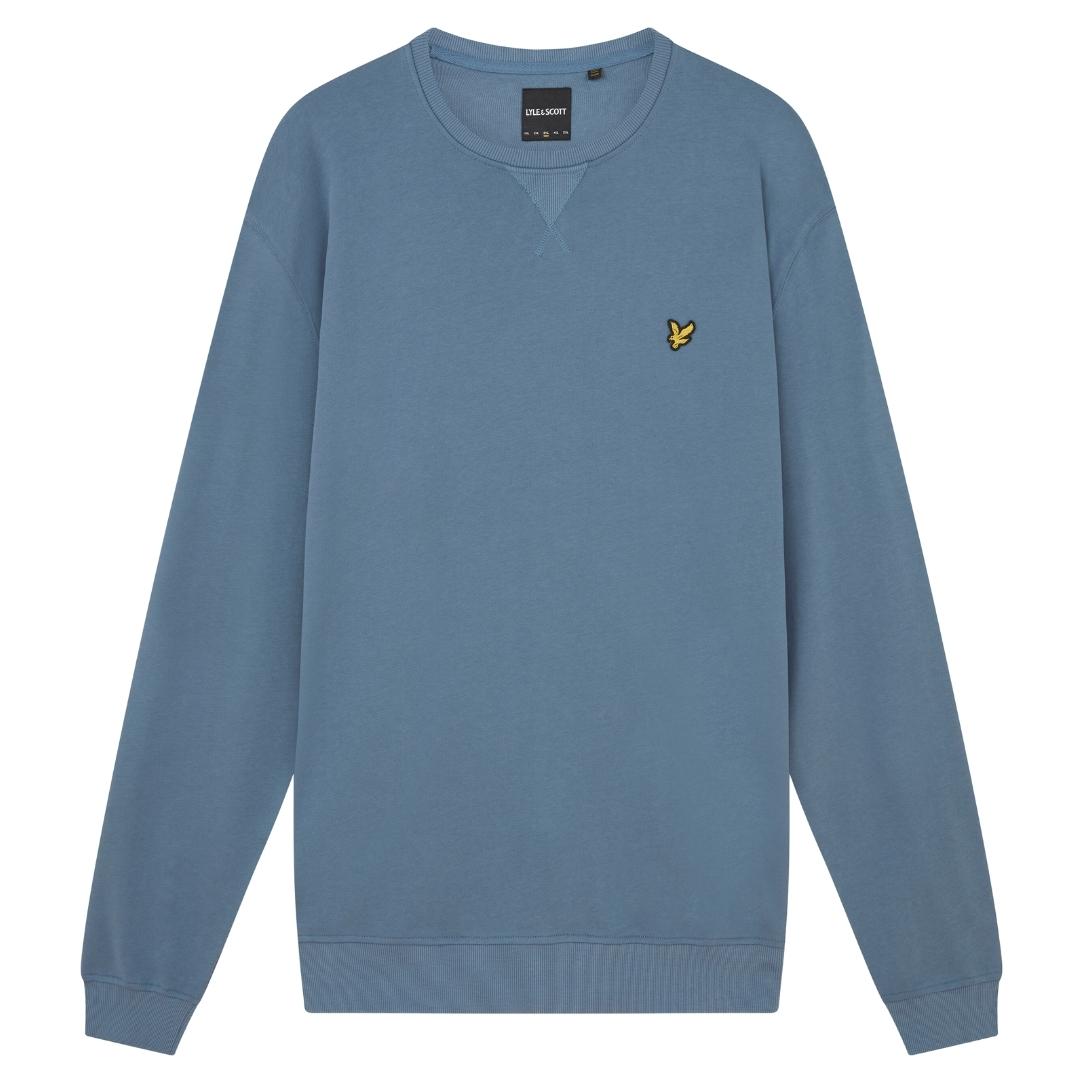 Lyle Scott Branded Slate Blue Pull Over Jumper