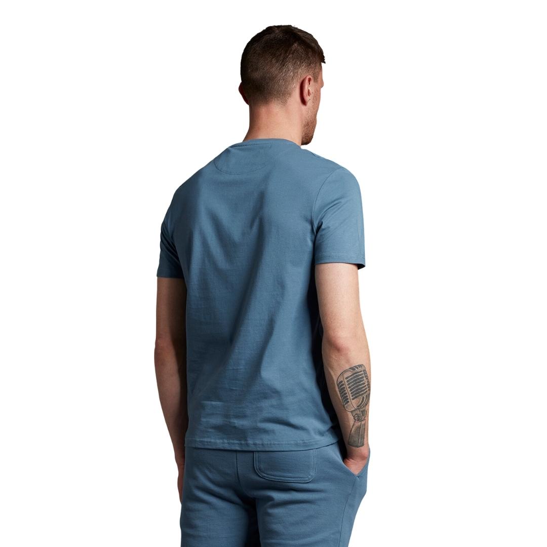 Lyle Scott Branded Slate Blue Pull Over Jumper