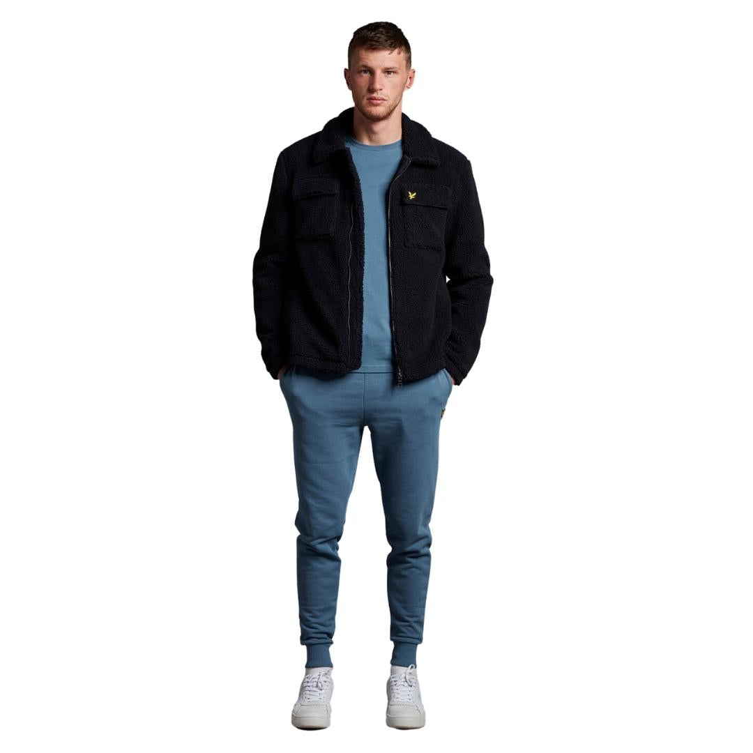 Lyle Scott Branded Slate Blue Pull Over Jumper