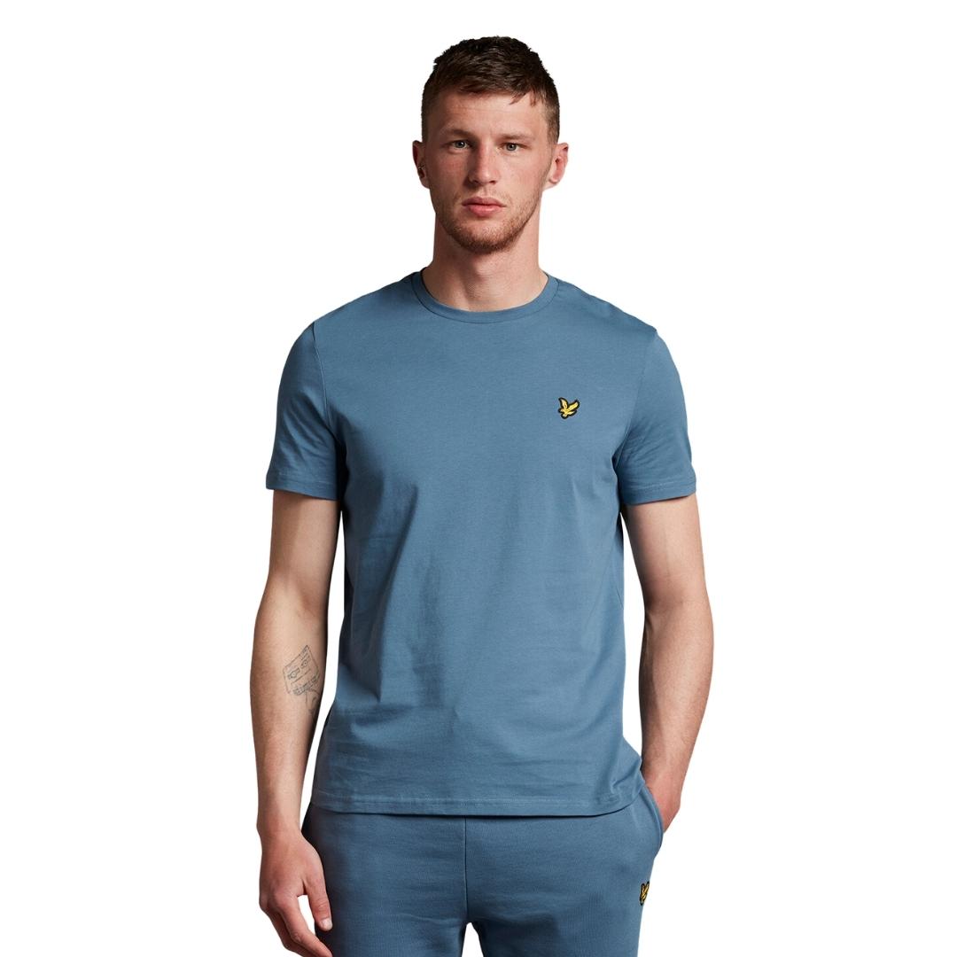 Lyle Scott Branded Slate Blue Pull Over Jumper