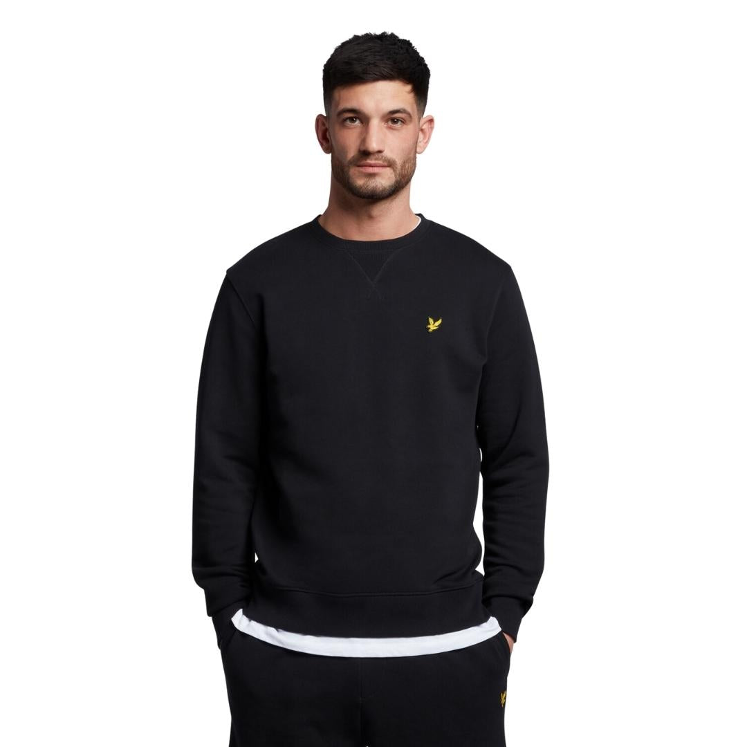 Lyle Scott Branded Black Pull Over Jumper