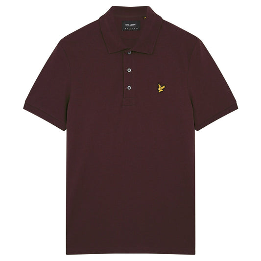 Lyle Scott Branded Chest Logo Sediment Polo Shirt