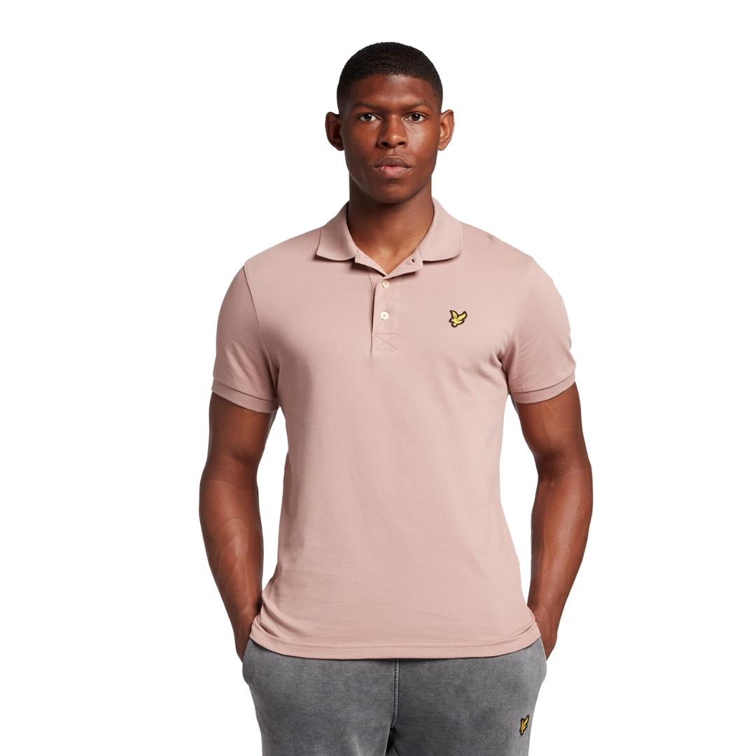 Lyle & Scott Branded Chest Logo Mauve Dusk Polo Shirt SP400VOG W785