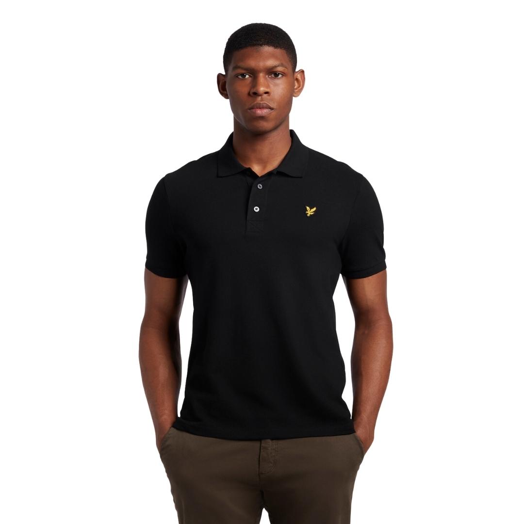 Lyle & Scott Mens SP400VOG Z865 Polo Shirt Black