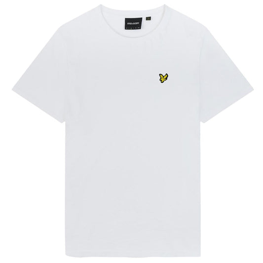 Lyle Scott Branded Chest Logo White T Shirt