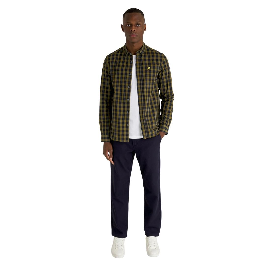 Lyle Scott Branded Chest Logo White T Shirt