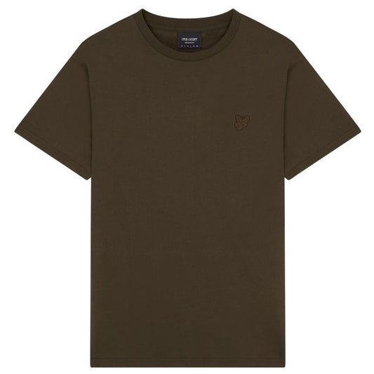 Lyle Scott Branded Chest Logo Olive T Shirt - Style Centre Wholesale