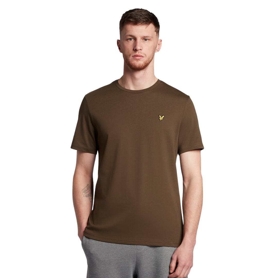 Lyle Scott Branded Chest Logo Olive T Shirt - Style Centre Wholesale