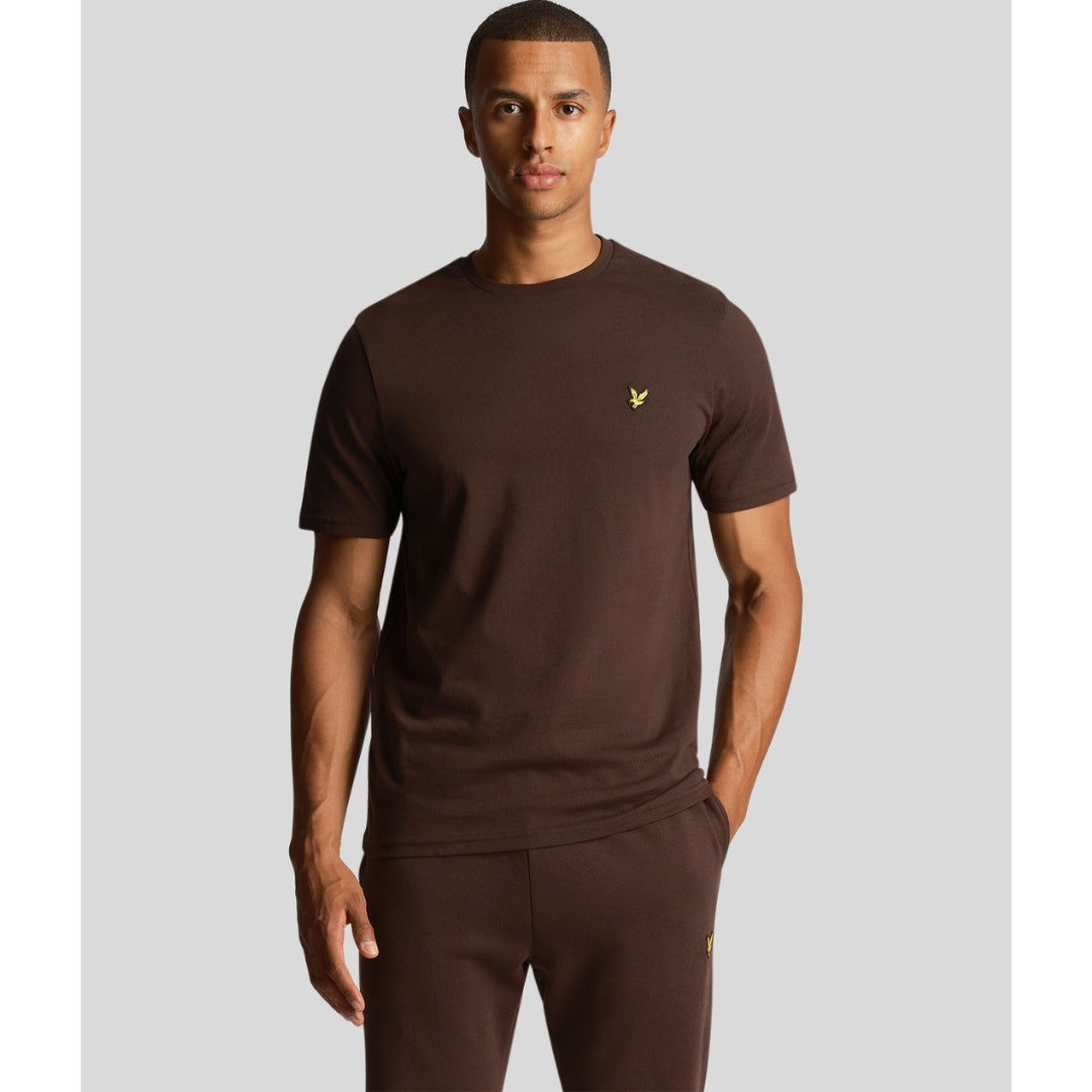 Lyle Scott Branded Chest Logo Sediment T Shirt