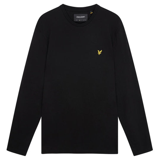 Lyle Scott Branded Black Long Sleeve T Shirt