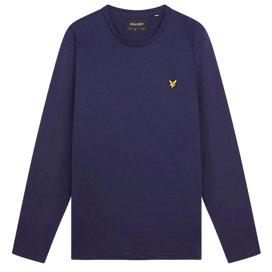 Lyle Scott Branded Navy Blue Long Sleeve T Shirt