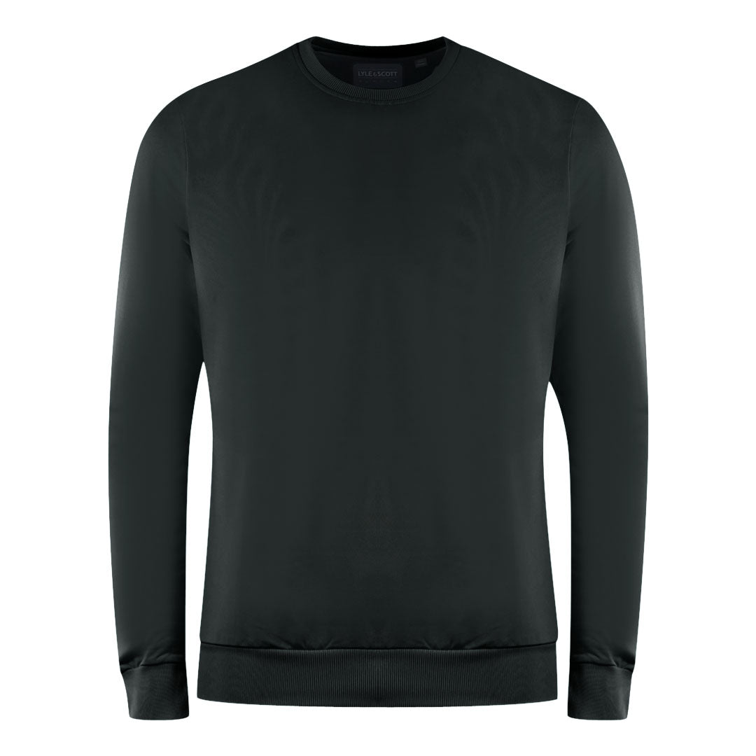Lyle Scott Golf Tech Crew Neck Black Jumper