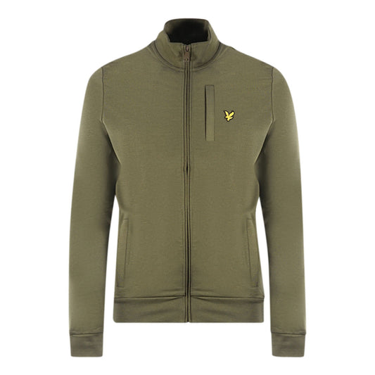Lyle Scott Golden Eagle Chest Logo Green Zip Up Jumper