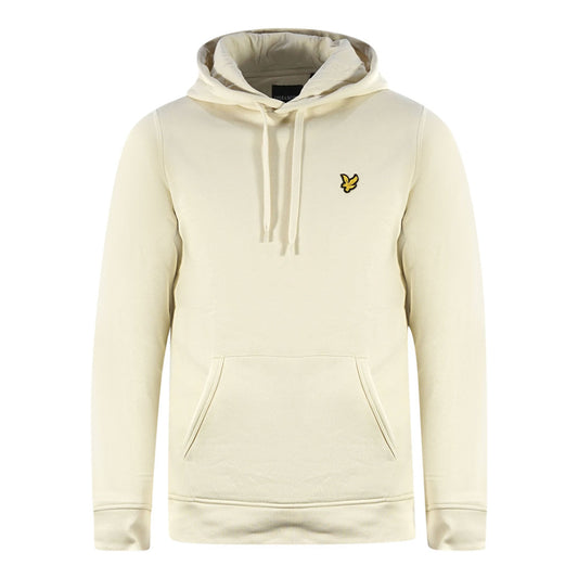 Lyle Scott Brand Logo Beige Pull Over Hoodie - Style Centre Wholesale