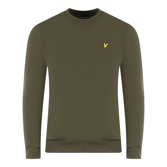 Lyle Scott Ripstop Panel Green Sweater