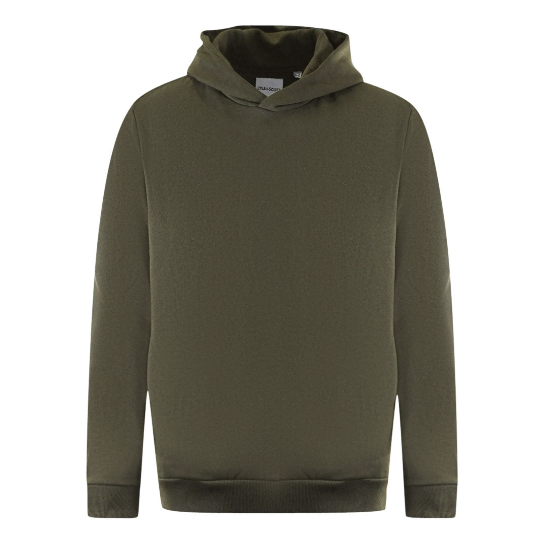 Lyle Scott Plain Green Pull Over Hoodie