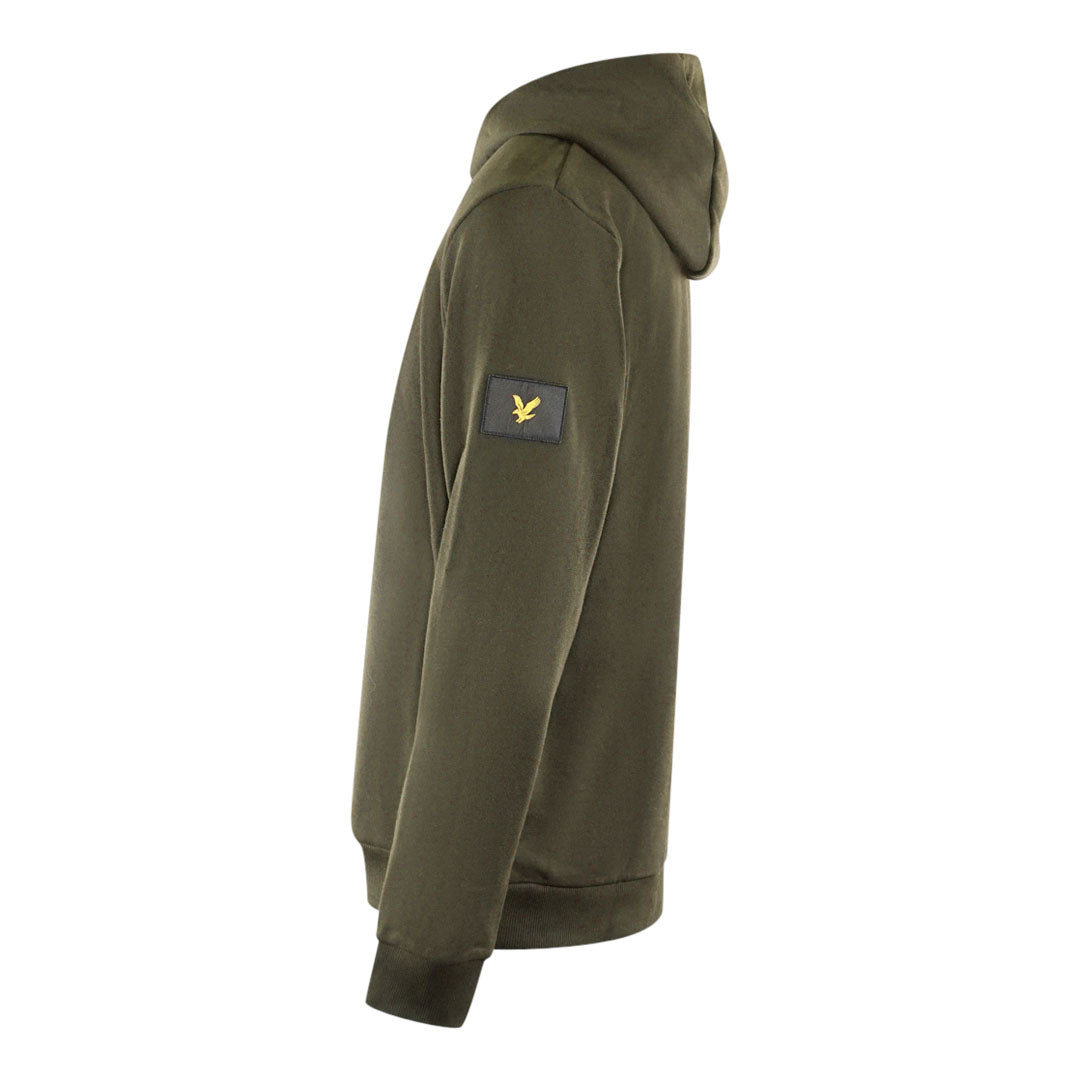 Lyle Scott Plain Green Pull Over Hoodie