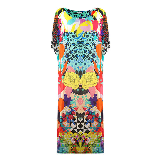 Inoa Monrovian 12001 Multi Box Kaftan Cover Up Monrovian 12001 Box Kaftan