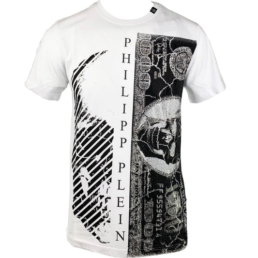 PHILIPP PLEIN PLEIN A17C MTK1448 PJY002N T-SHIRT mtk144801money WHITE T-SHIRT MALE S