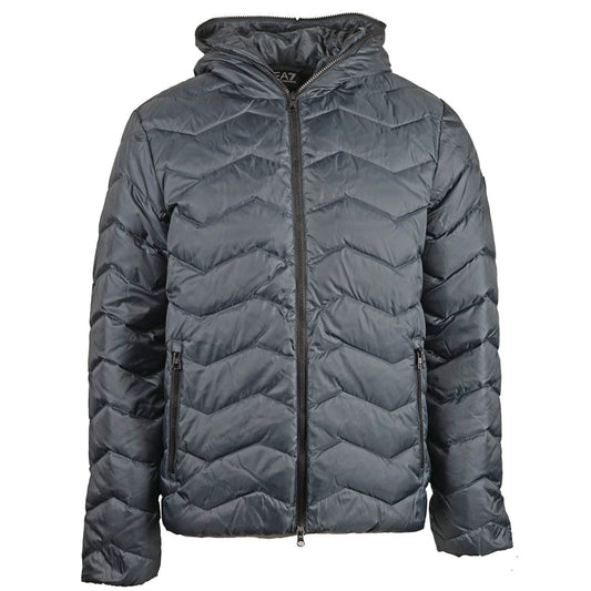 EA7 Dark Blue Full Zip Closure Jacket
