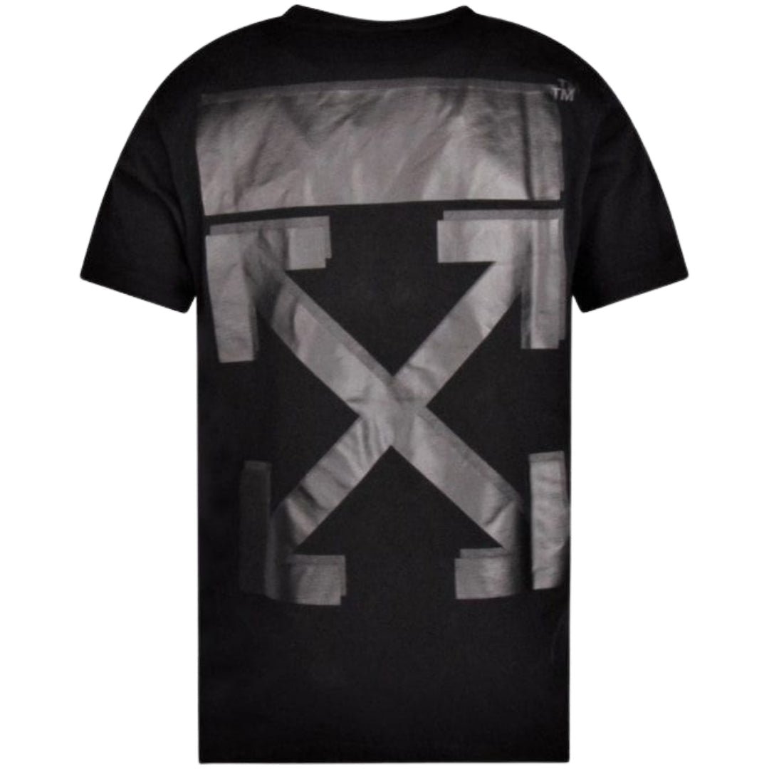 Off-White Rubber Arrow Logo Slim Fit Black T-Shirt M