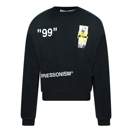 Off White Black Sweatshirt OMBA003R19B97009 1088