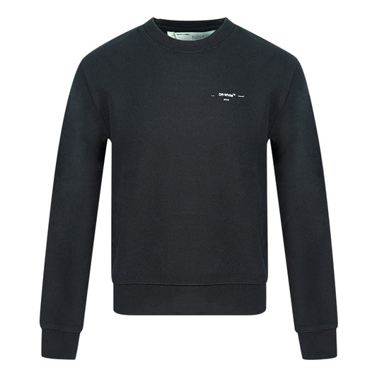 Off White Off White Logo Black Oversized Sweatshirt OMBA025E19D25019 1001
