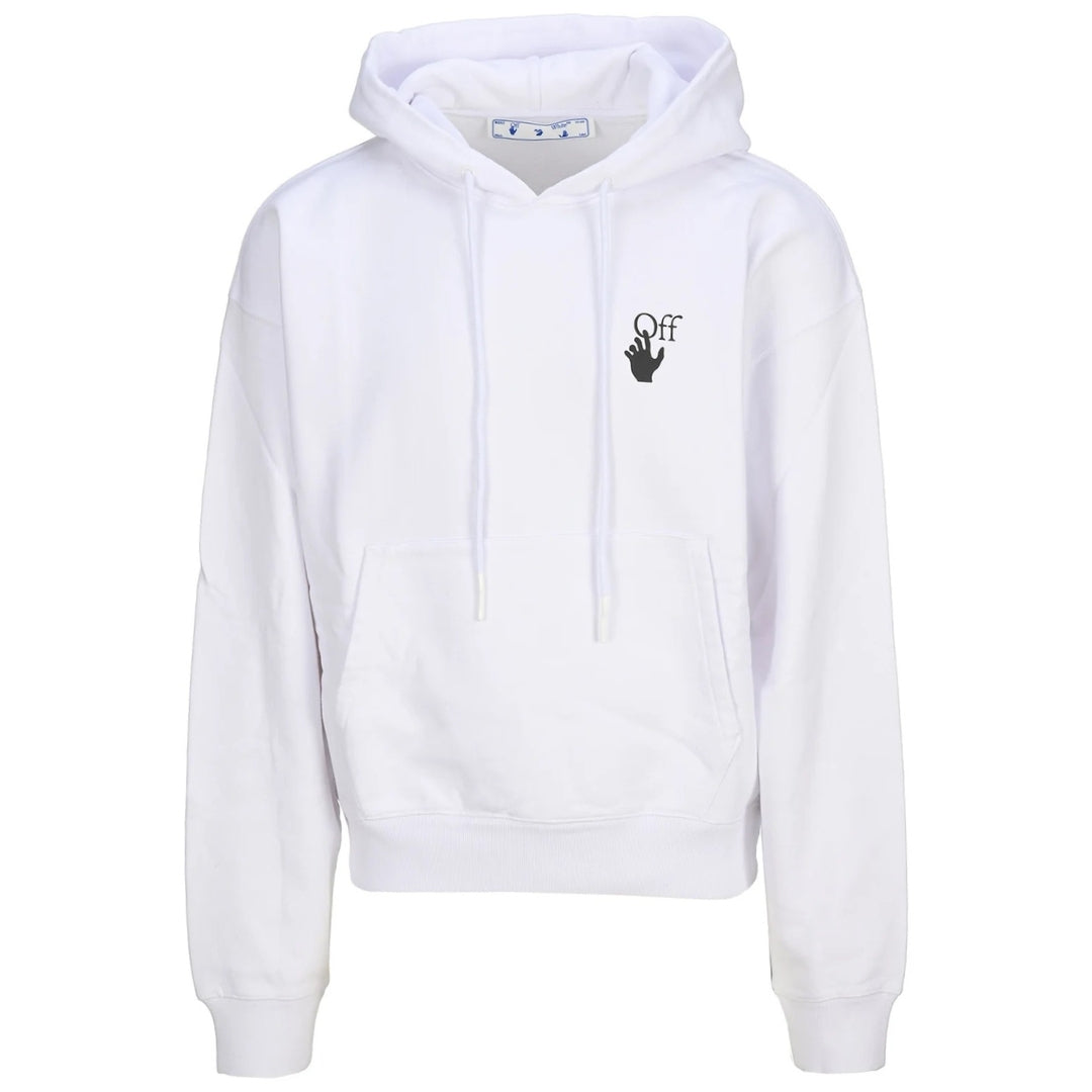 Off White Caravaggio Lute Design Black Oversized Hoodie