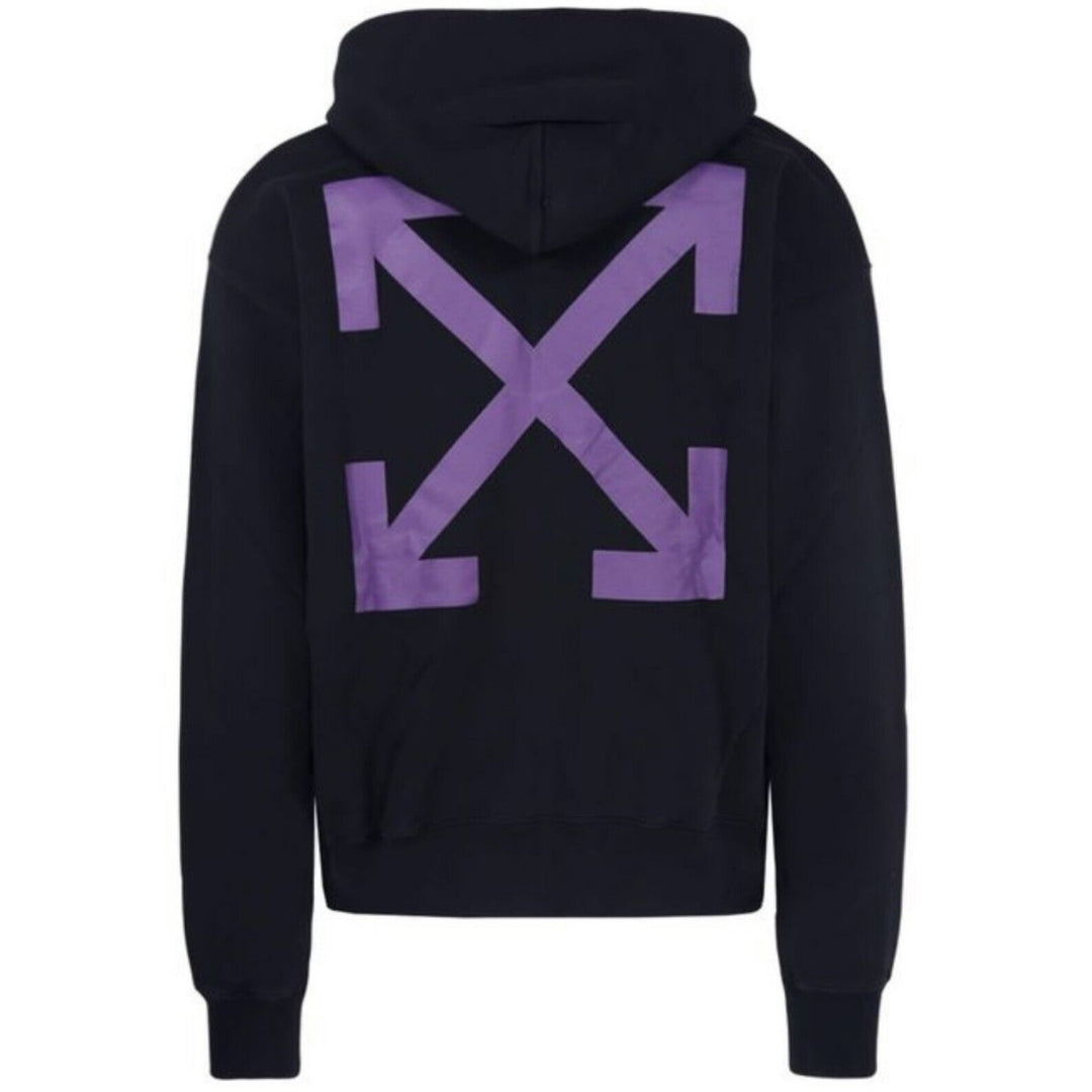 Off White Arrow Caravaggio Mercy Skate Hood Black Orchid Hoodie
