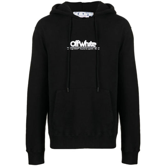 Off White Chunky Logo Slim Fit Black Hoodie