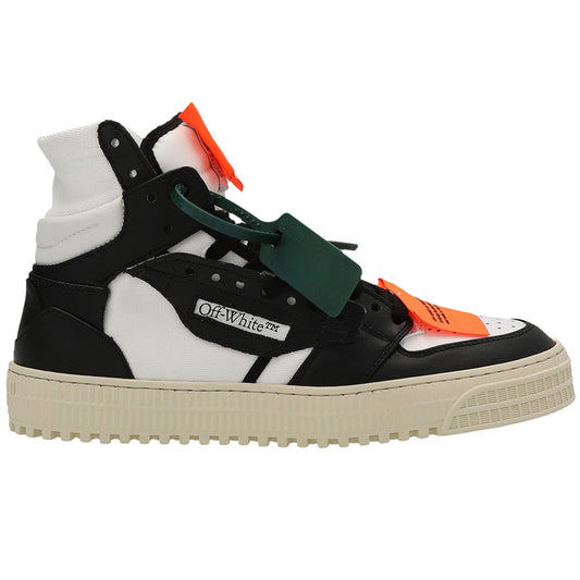 Off White Off Court 3 0 Black Leather High Tops