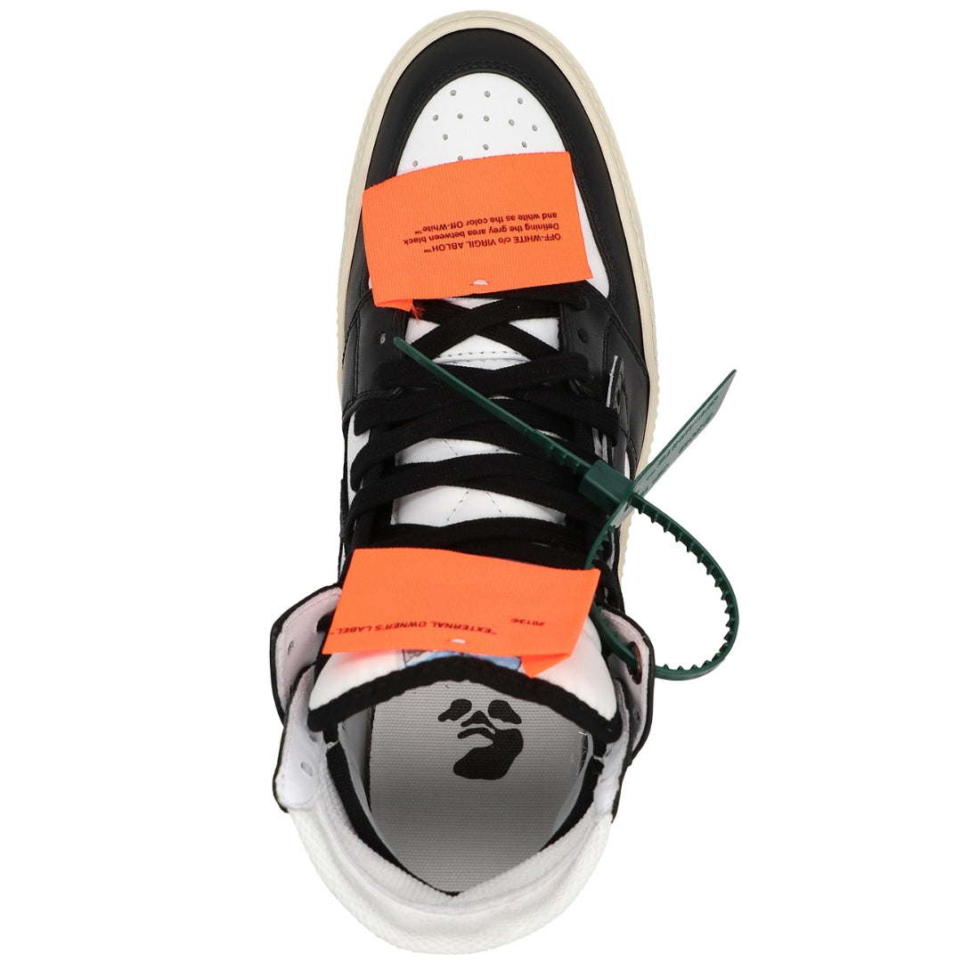 Off White Off Court 3 0 Black Leather High Tops