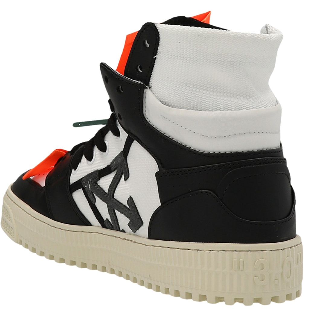 Off White Off Court 3 0 Black Leather High Tops