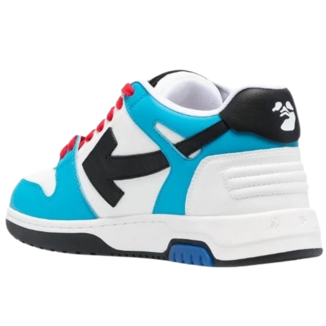 Off White Out Of Office White Blue Black Leather Sneakers