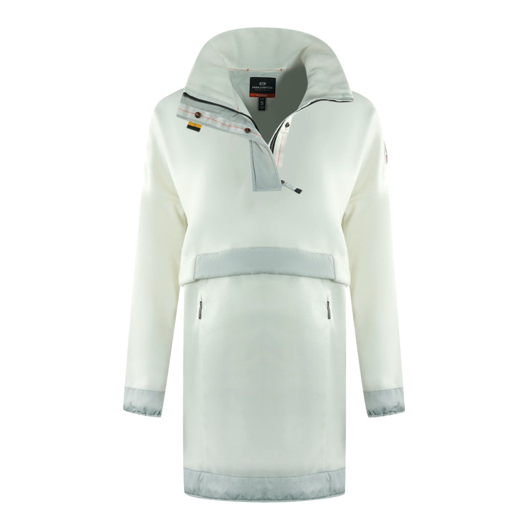 Parajumpers Oum White Long Pull Over Jumper