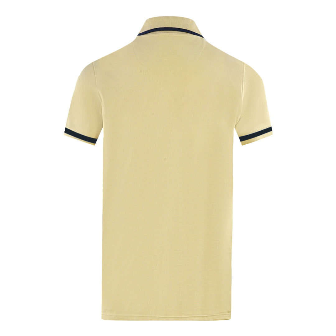 Aquascutum London Union Jack Beige Polo Shirt