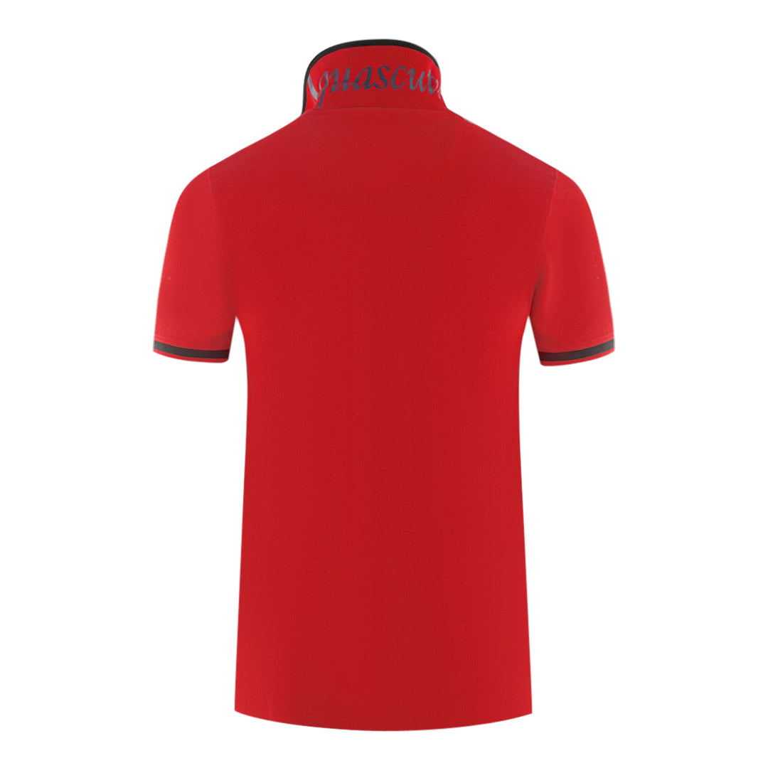 Aquascutum Tipped Aldis Red Polo Shirt - Style Centre Wholesale