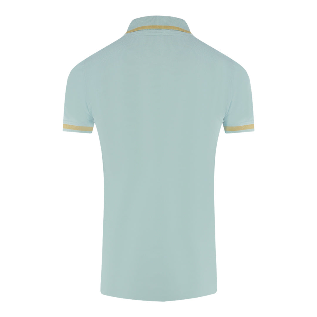 Aquascutum Tipped Aldis Light Blue Polo Shirt