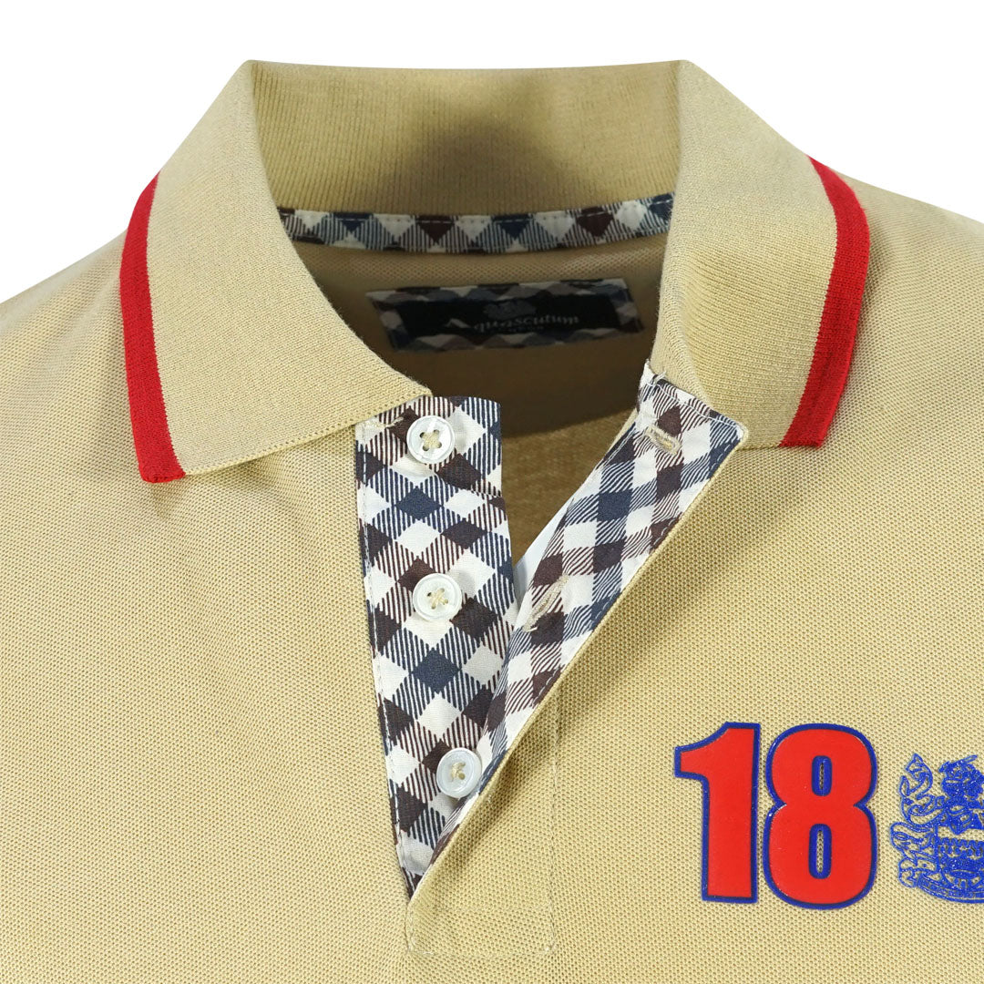 Aquascutum London 1851 Beige Polo Shirt 1