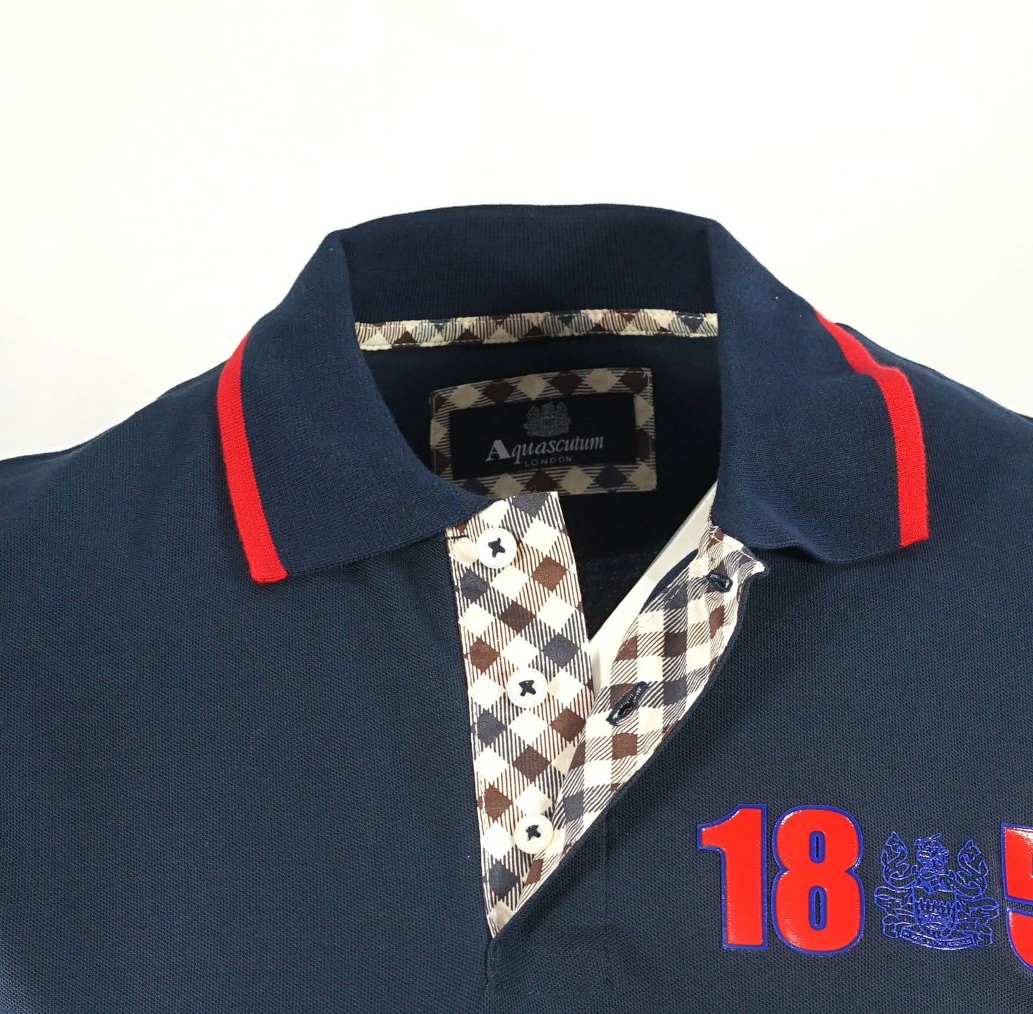 Aquascutum London 1851 Navy Blue Polo Shirt 1