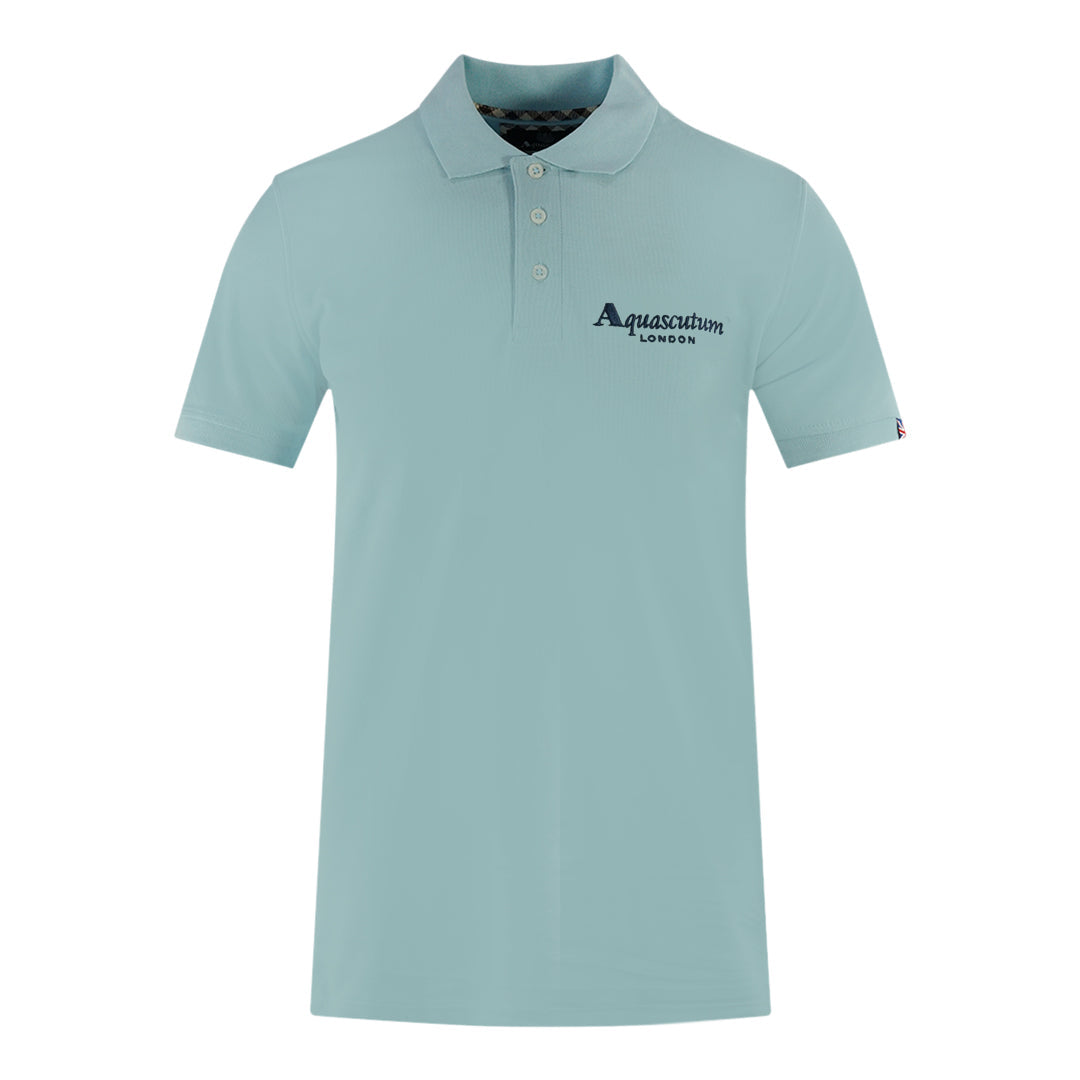Aquascutum London 1851 Light Blue Polo Shirt - Style Centre Wholesale