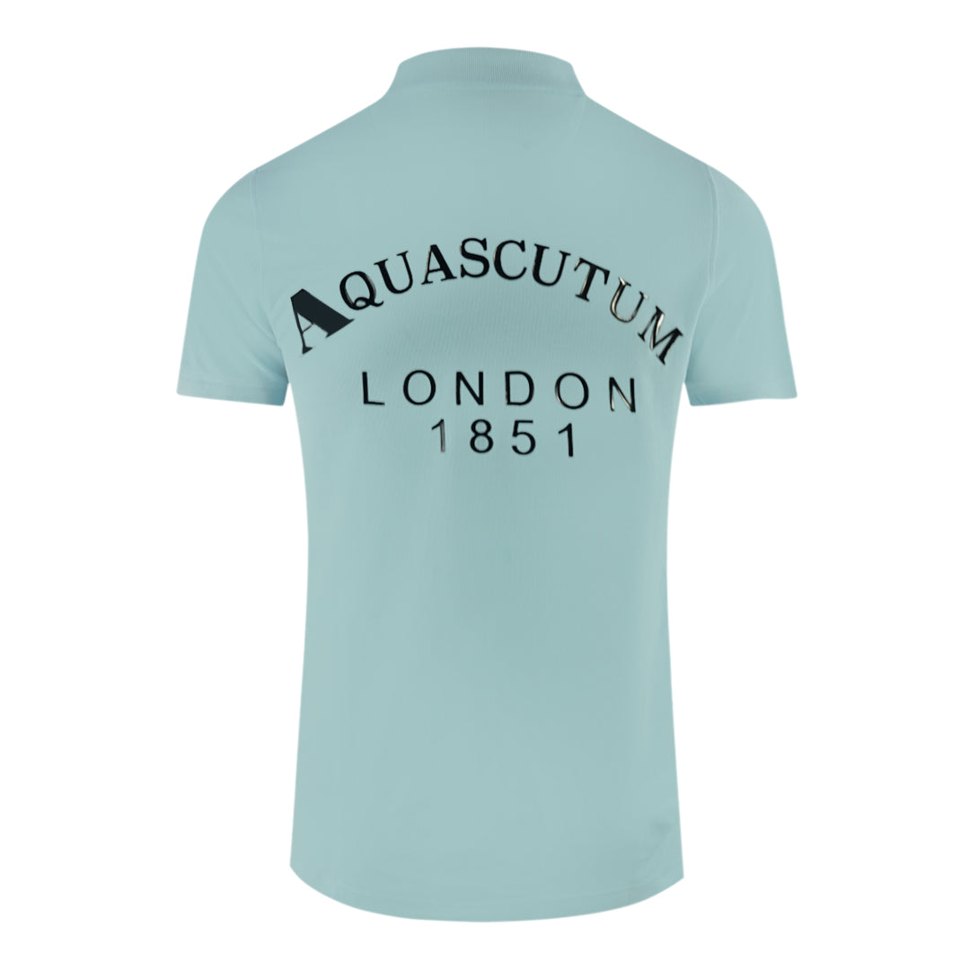 Aquascutum London 1851 Light Blue Polo Shirt - Style Centre Wholesale