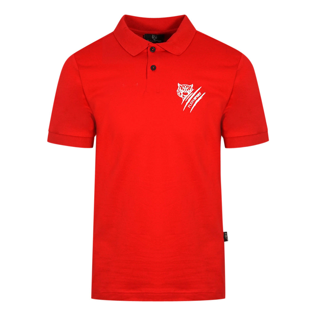 Philipp Plein Sport Mens PIPS1200 52 Polo Shirt Red