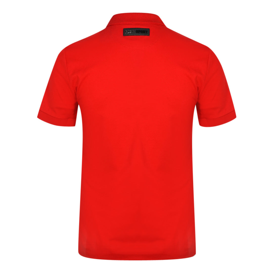 Philipp Plein Sport Mens PIPS1200 52 Polo Shirt Red