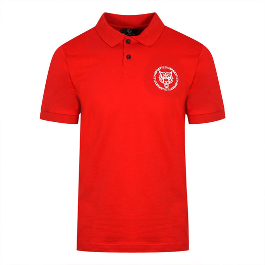 Philipp Plein Sport Mens PIPS1214 52 Polo Shirt Red