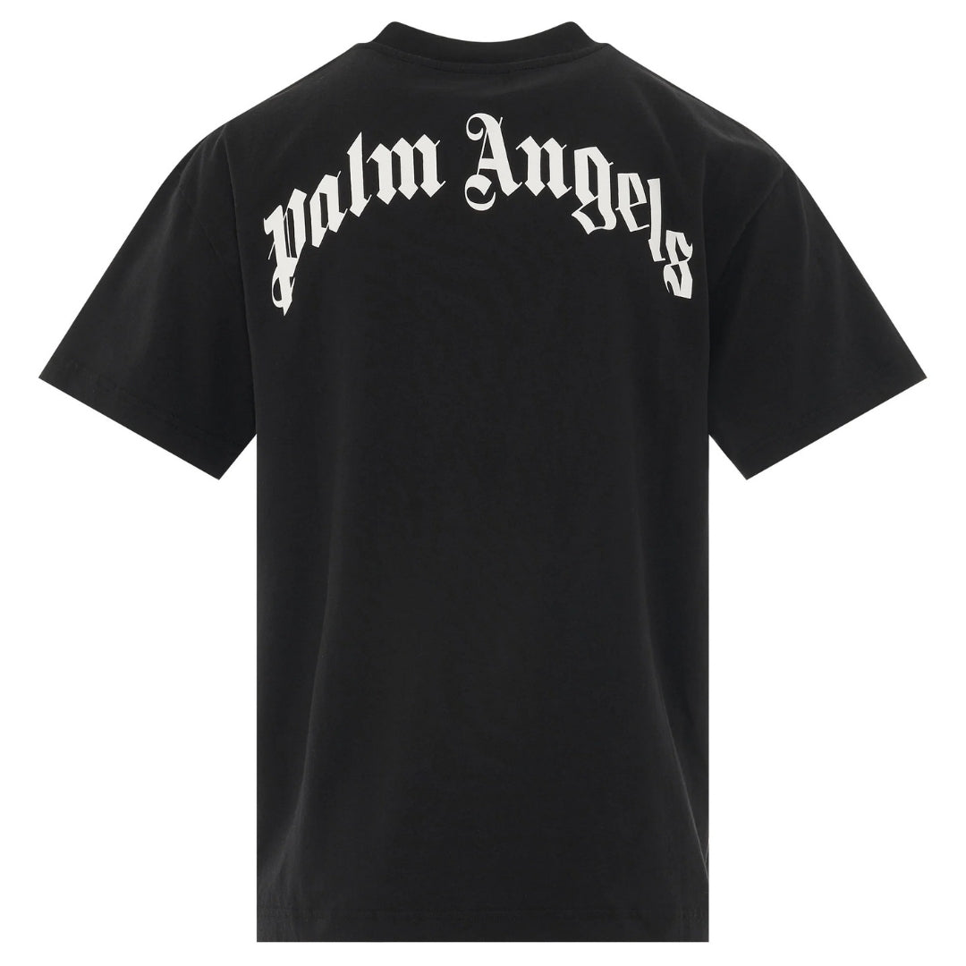 Palm Angels Classic Shark Design Black T Shirt